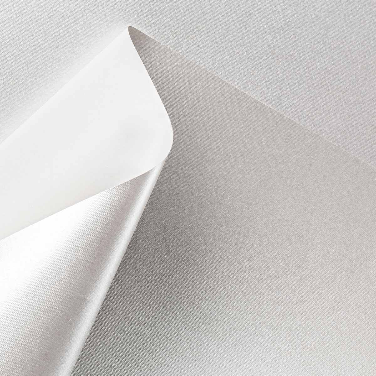 Carta Perlescente Argento Opaco a Trama Tessuto - 90gsm - Manamant Paper Tales - FG02781EDB1A