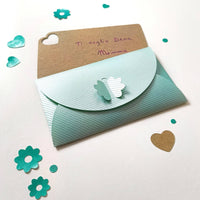 Carta Perlescente Verde acqua a trama millerighe - 115gsm - Manamant Paper Tales - FG0952169B1A