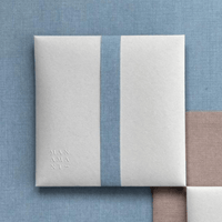 Kit di fogli "Lino Celeste" formato origami 15 cm x 15 cm - Manamant Paper Tales - 