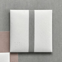 Kit di fogli "Lino Verde Bottiglia" formato origami 15 cm x 15 cm - Manamant Paper Tales - 