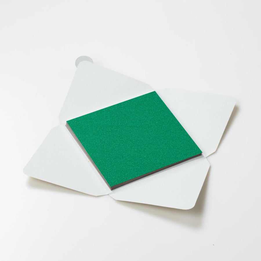 Kit di fogli "Velluto Verde" formato origami 15 cm x 15 cm - Manamant Paper Tales -FG2269900M2D