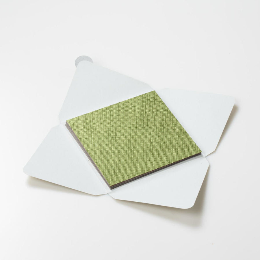 Kit di fogli "Verde Lucido" formato origami 15 cm x 15 cm - Manamant Paper Tales -FGX2124FBM2D