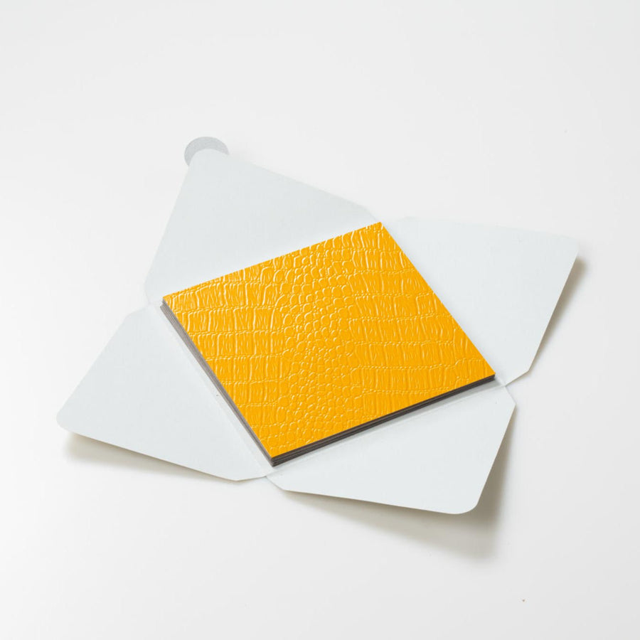 Kit di fogli "Alligatore Giallo" formato origami 15 cm x 15 cm - Manamant Paper Tales -FGX463913M2D