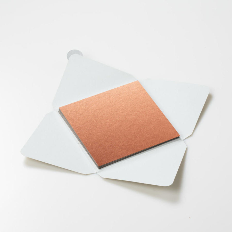 Kit di fogli "Effetto Rame" formato origami 15 cm x 15 cm - Manamant Paper Tales -FGX942600M2D