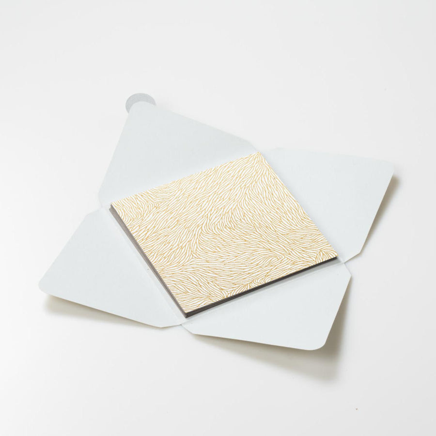 Kit di fogli "Gold White" formato origami 15 cm x 15 cm - Manamant Paper Tales -FGA639282M2D