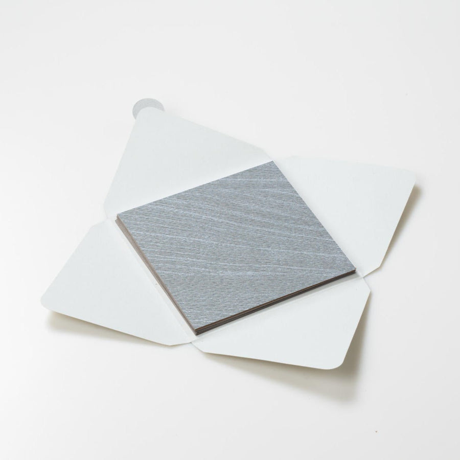 Kit di fogli "Legno Grigio" formato origami 15 cm x 15 cm - Manamant Paper Tales -FG12264CXM2D