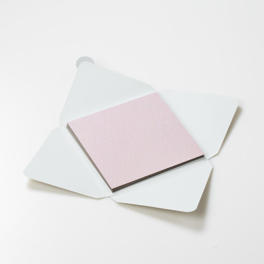 Kit di fogli "Lino Rosa" formato origami 15 cm x 15 cm - Manamant Paper Tales -FGA6113FBM2D