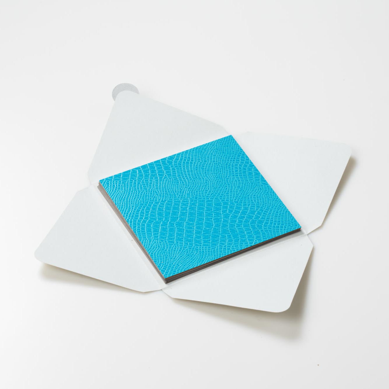 Kit di fogli "Lucertola Azzurro" formato origami 15 cm x 15 cm - Manamant Paper Tales -FG0463775M2D