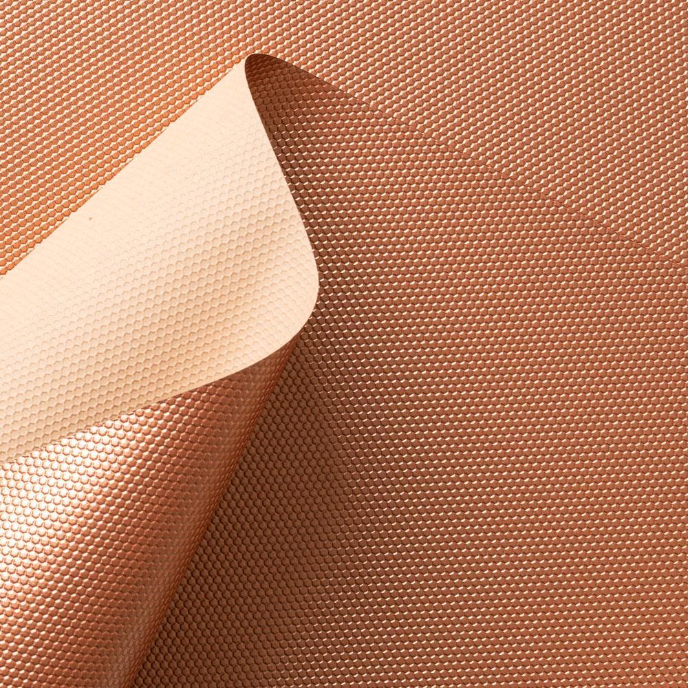 Kit di fogli "Rame Satinato a Trama Geometrica" formato origami 15 cm x 15 cm - Manamant Paper Tales -FGX942668M2D