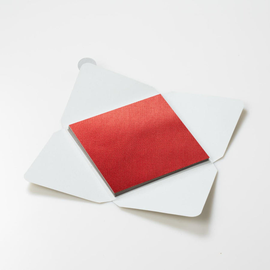 Kit di fogli "Rosso Lucido" formato origami 15 cm x 15 cm - Manamant Paper Tales -FGX2127FBM2D