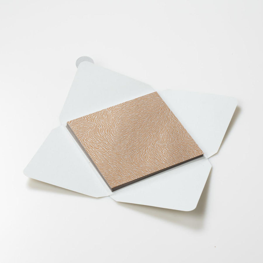 Kit di fogli "Silver Natural" formato origami 15 cm x 15 cm - Manamant Paper Tales -FGA639382M2D