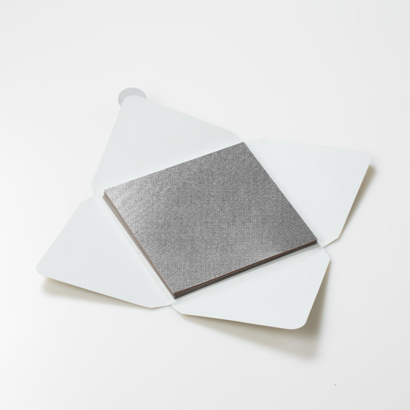Kit di fogli "Tela Argento Lucido" formato origami 15 cm x 15 cm - Manamant Paper Tales -FGX1850FBM2D