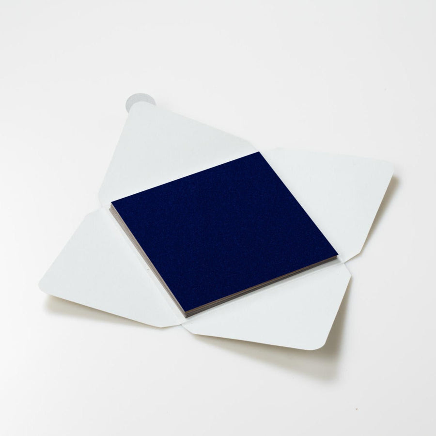 Kit di fogli "Velluto Blu" formato origami 15 cm x 15 cm - Manamant Paper Tales -FGBBFB100M2D