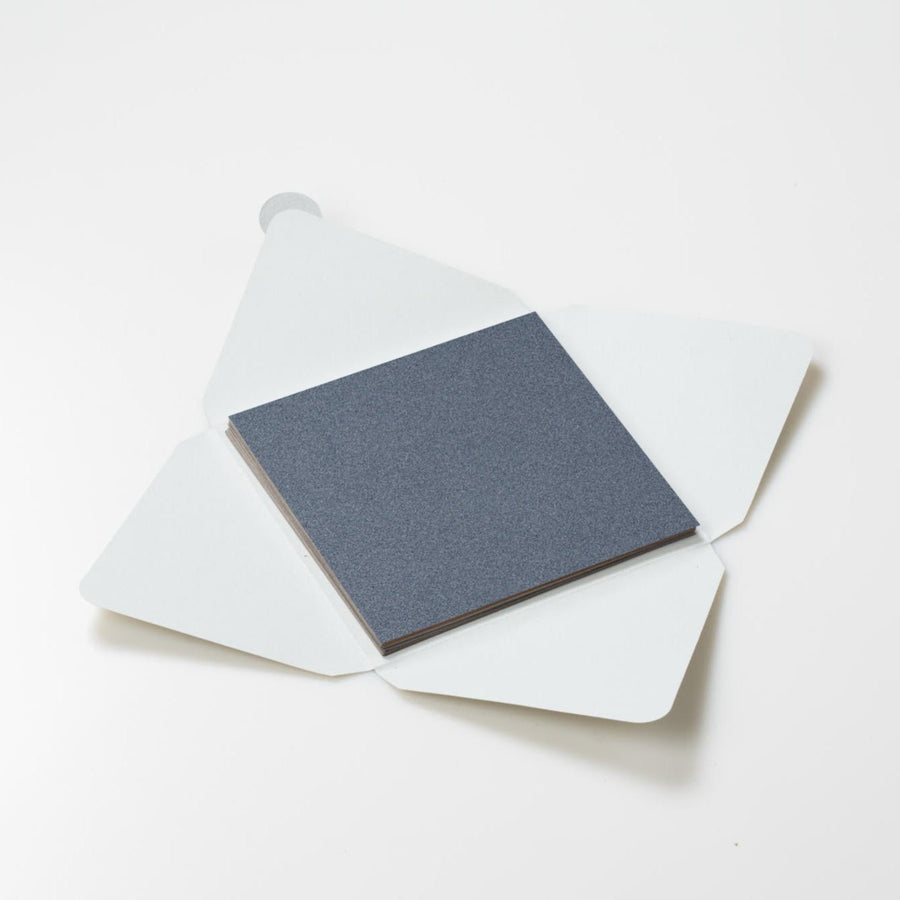 Kit di fogli "Velluto Grigio" formato origami 15 cm x 15 cm - Manamant Paper Tales -FG2268400M2D